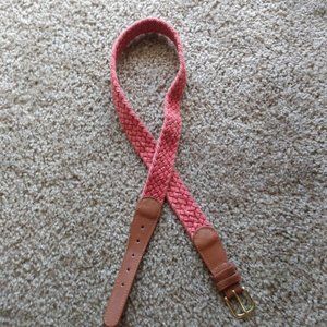 Vintage Belt - Faded Red Woven